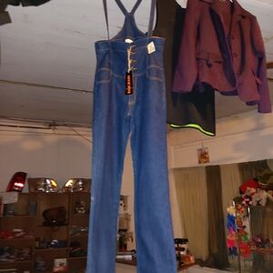 Women's Blue Denim Overalls